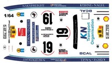  19 Porsche 911 2.7 RS Safari Rally 1/64th HO Scale Slot Car Waterslide Decals