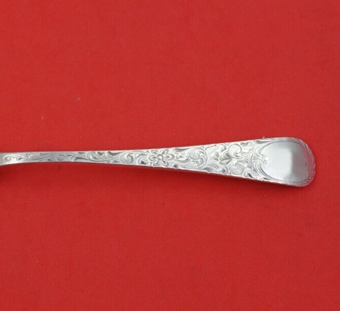 Tenedor de cena de plata esterlina grabado por Birks Londres 7 5/8" cubiertos reliquia Foto 3 de 3