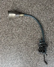 Vintage Industrial Articulating Gooseneck Lamp Light Clamp On Drafting Table 