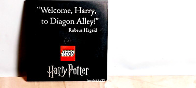 New LEGO Harry Potter Diagon Alley Welcome Sign 6x6 Print Very Cool Collectible