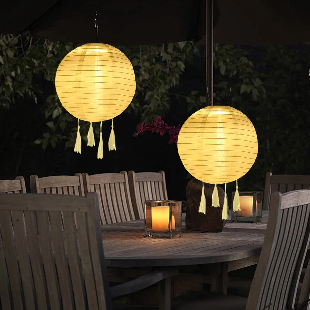 Outdoor solar 2024 paper lanterns