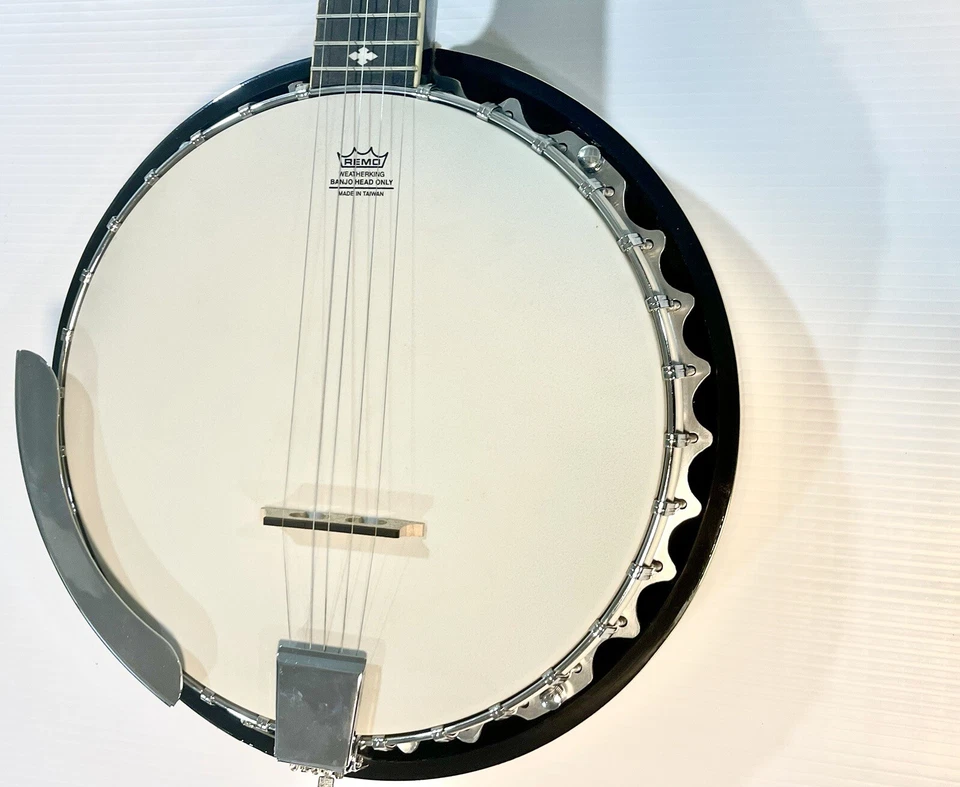 Stagg BJM30 DL 5-String Bluegrass Banjo Deluxe with Metal Pot & Hard Case Velvet - Image 2 of 4