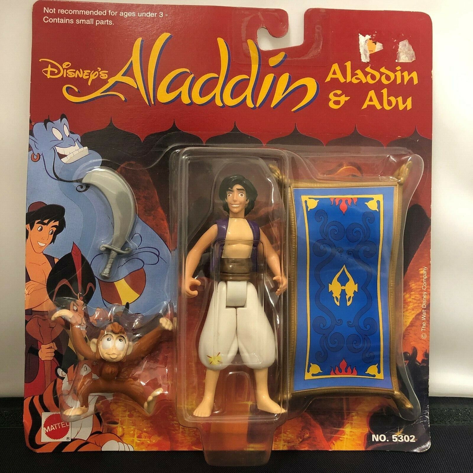 Lot of 6 Mattel Disney's Aladdin Action Figure Set