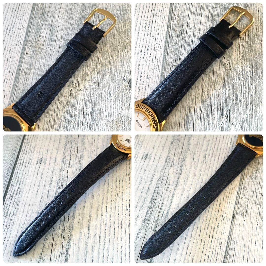 Burberrys Watch LONDON Gold Used From Japan Check