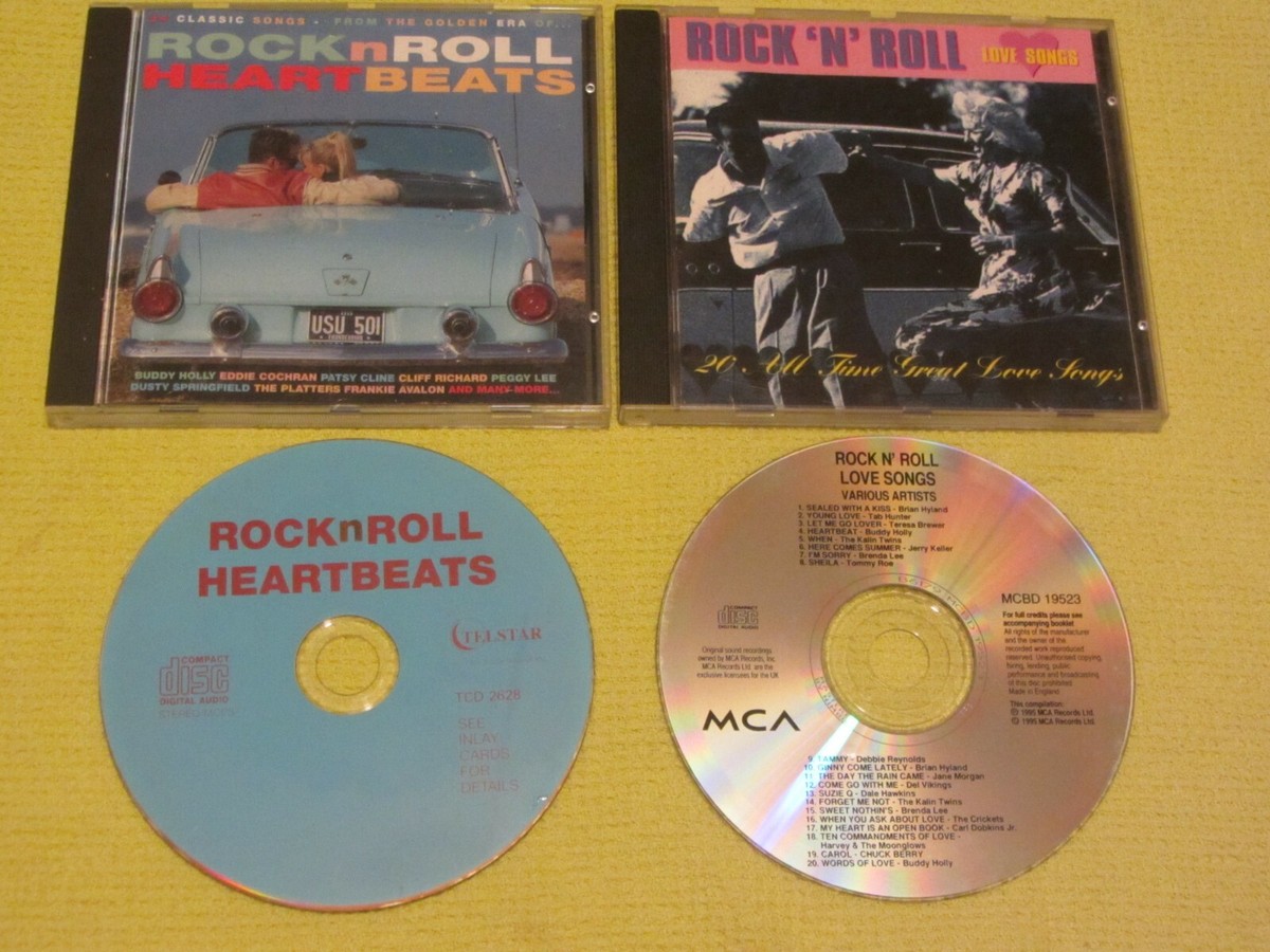 Rock n Roll Love Songs Heart Beats CD Albums ft Buddy Holly