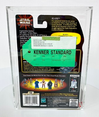 AFA 85 Kenner Star Wars R2-D2 Episode I PROTOTYPE QUALITY CONTROL Sample 1998