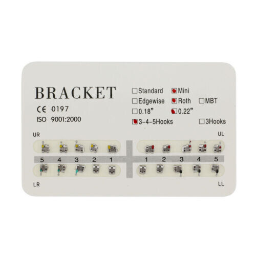 Dental Orthodontic Braces Kit NiTi Arch Wire Ligature Ties Roth 0.022 Bracket - Picture 8 of 11