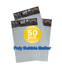 PolycyberUSA 50 pcs 7 Poly Bubble Envelopes Mailers Inner14.25x19 