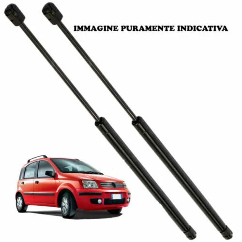 EQ MAX REPLECE EUROBUMP 2 COPPIA MOLLE A GAS PISTONCINI COFANO POSTERIORE FIAT PANDA 169 DAL 2003 A 2011