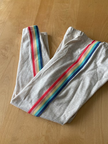 GAP KIDS RAINBOW STRIPE LEGGINGS GIRLS SZ 8 - Picture 2 of 2