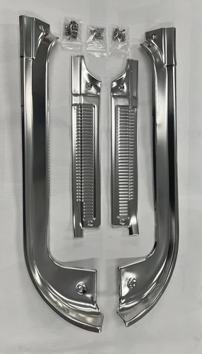 1978-87 CHEVROLET GMC C10 C20 C30 G10 DOOR SILL TRIM KIT 4 PIECES NEW 88-91