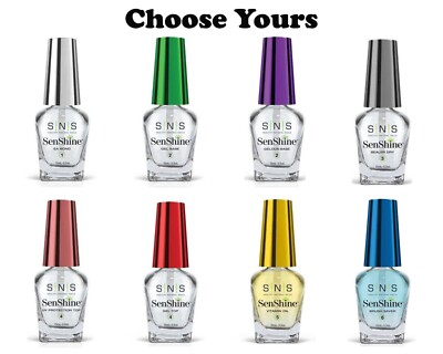 SNS SenShine Bases & Sealers for Sensitive Skin and Eyes 0.5oz each-Choose Yours
