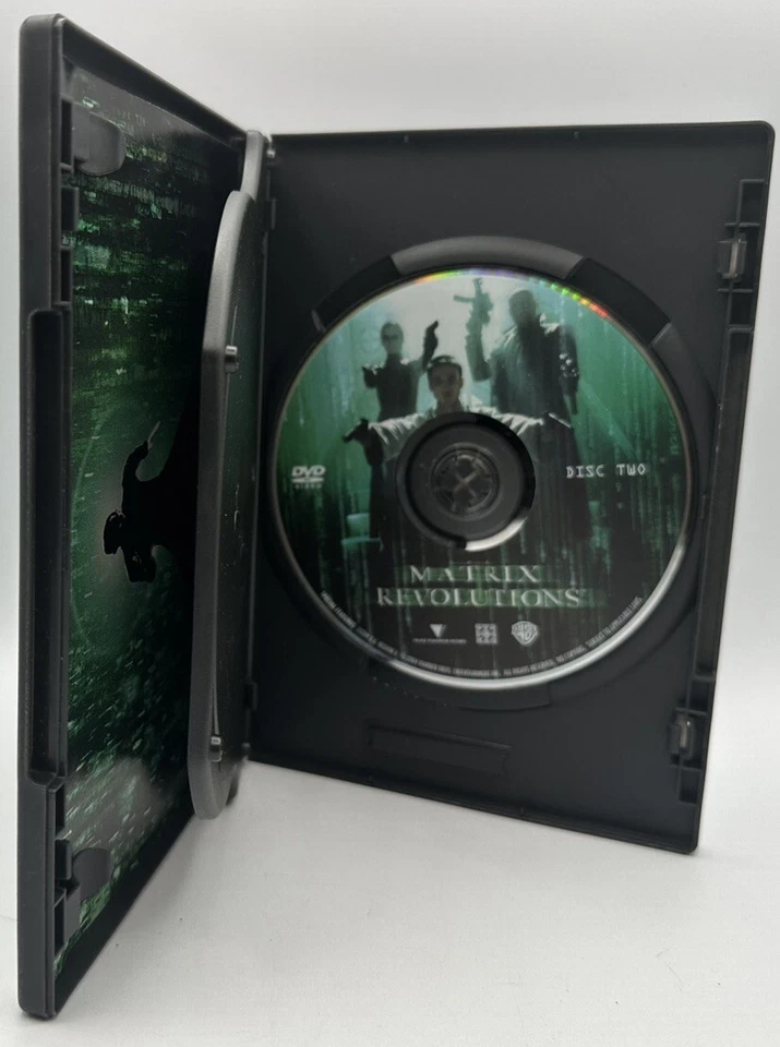 Matrix Revolutions DVD 2 Disc Full-Screen Edition Keanu Reeves Hugo Waving 2004 Foto 3 de 3