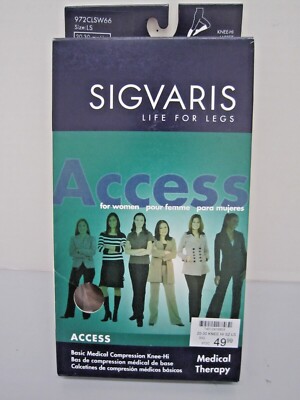 Sigvaris 972C Access 20-30 mmHg KNEE-HI WOMEN CLOSE TOE