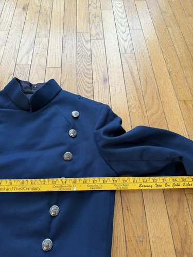 De Colección Años 50 Fuerza Aérea Academia Desfile Vestido Uniforme Banda Cadete Esmoquin Chaqueta Corta M - Imagen 4 de 15