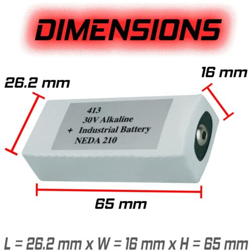 413A Alkaline 30V Battery NEDA 210, 20F20, BLR123 ER413 FREE SHIPPING - Picture 3 of 6