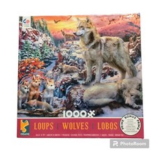 Ceaco 1000 Pc Jigsaw Puzzle "Wolves" Age 12 Size 26.6" x 19" Made In USA