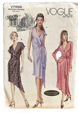 Vogue patterns V7898 Size 6-10 Dress Sewing Pattern