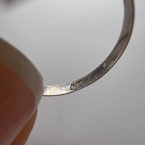 Vintage Sterling Silber 925 Damen Schmuck Ring Nackre Perlmutt Gr. 8,5 - Bild 6 von 8
