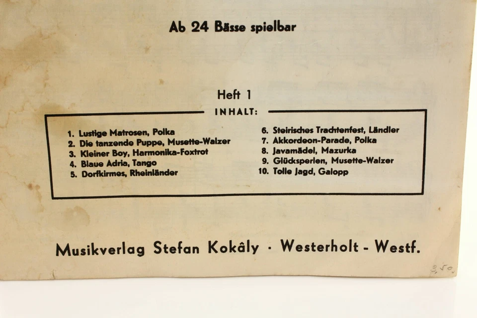 Akkordeon-Spielereien 10 Original-Kompositionen - Image 3 of 4