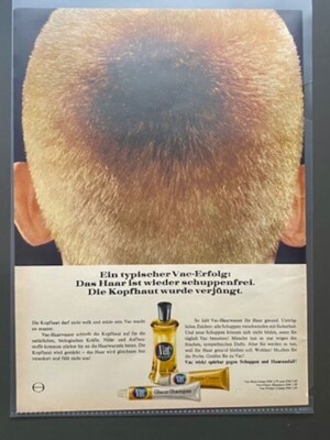 Vac Haarwasser Shampoo Frisier Creme 60s style Original 1965 Vintage Ad Werbung