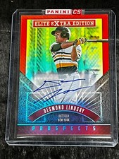 2015 Panini RED FOIL ELITE EXTRA EDITION PROSPECT ROOKIE AUTO Desmond Lindsay #1
