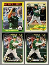 4- 2024 Topps Tyler Soderstrom RC: 1989 Topps, 2 Series 1 Base, Heritage Rookie