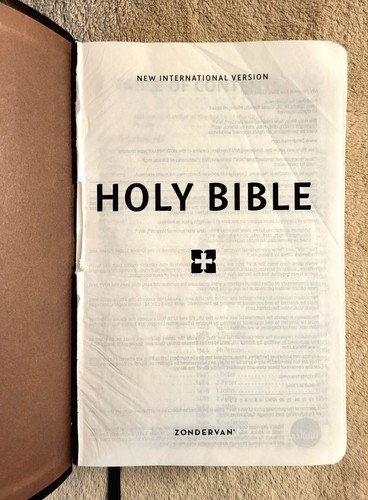 Holy Bible New International Version NIV By Zondervan Giant Print * DAMAGED - Picture 2 of 8