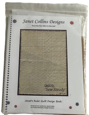 Ruler Work Kit + Janet s Quilt Design Book Low Shank Template Foot Westalee