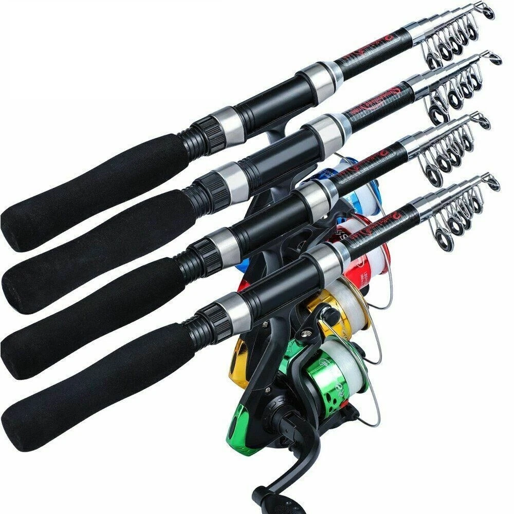 Portable Fishing Rods Fishing Rod Combo Telescopic Fishing Rod and Spinning  Fishing Reel Fishing Set Carp