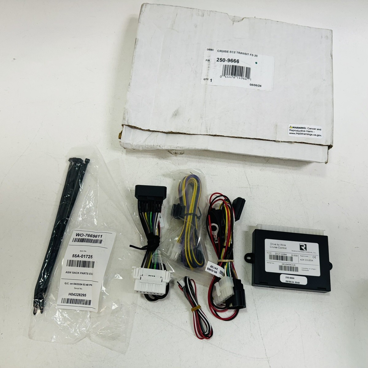 ROSTRA 250-9666 CRUISE CONTROL KIT 2020-2024 FORD TRANSIT, Missing 12V  Power Sup