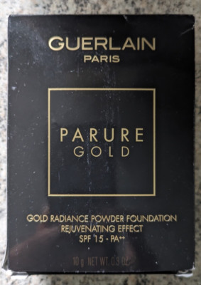 Guerlain Paris Parure Gold Powder Foundation 10g - 01 Pale Beige - NEU