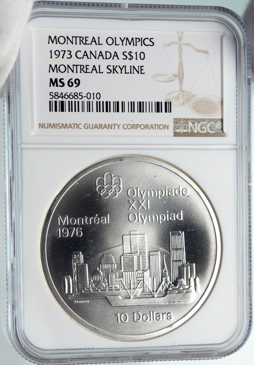 1973 CANADA Queen Elizabeth II Olympics Montreal City Silver