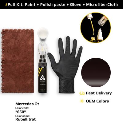 Touch up Paint for Mercedes Gt Code: 660 Rubellitrot