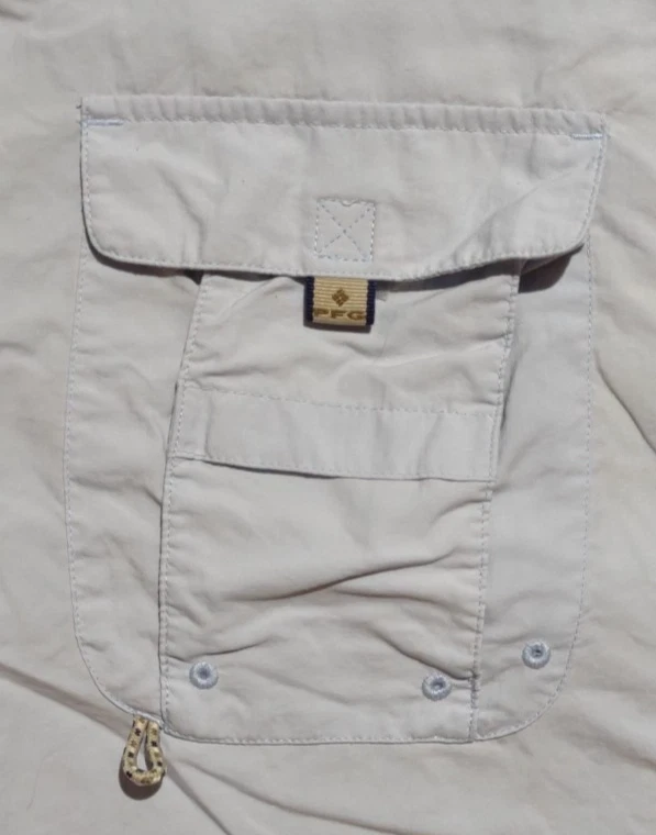 Columbia PFG Men's Small Shirt Button Down UPF 30 Vented Blue Fishing Outdoor - Image 3 of 4