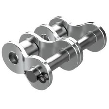 Kettenschlo&szlig; 2 Fach duplex gekr&ouml;pftes Glied 06 B-2 mit Splint - Typ L -