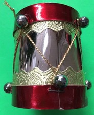 VTG C. 1990 DRUM CHRISTMAS ORNAMENT.