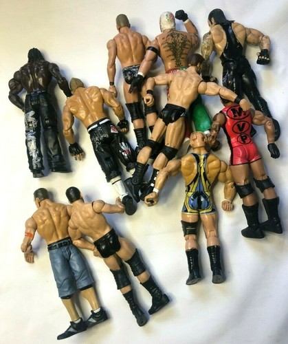 Lot of 10 WWE Wrestling Loose Figures Mattel and Jakks Pacific 2003-20010 - Picture 2 of 2
