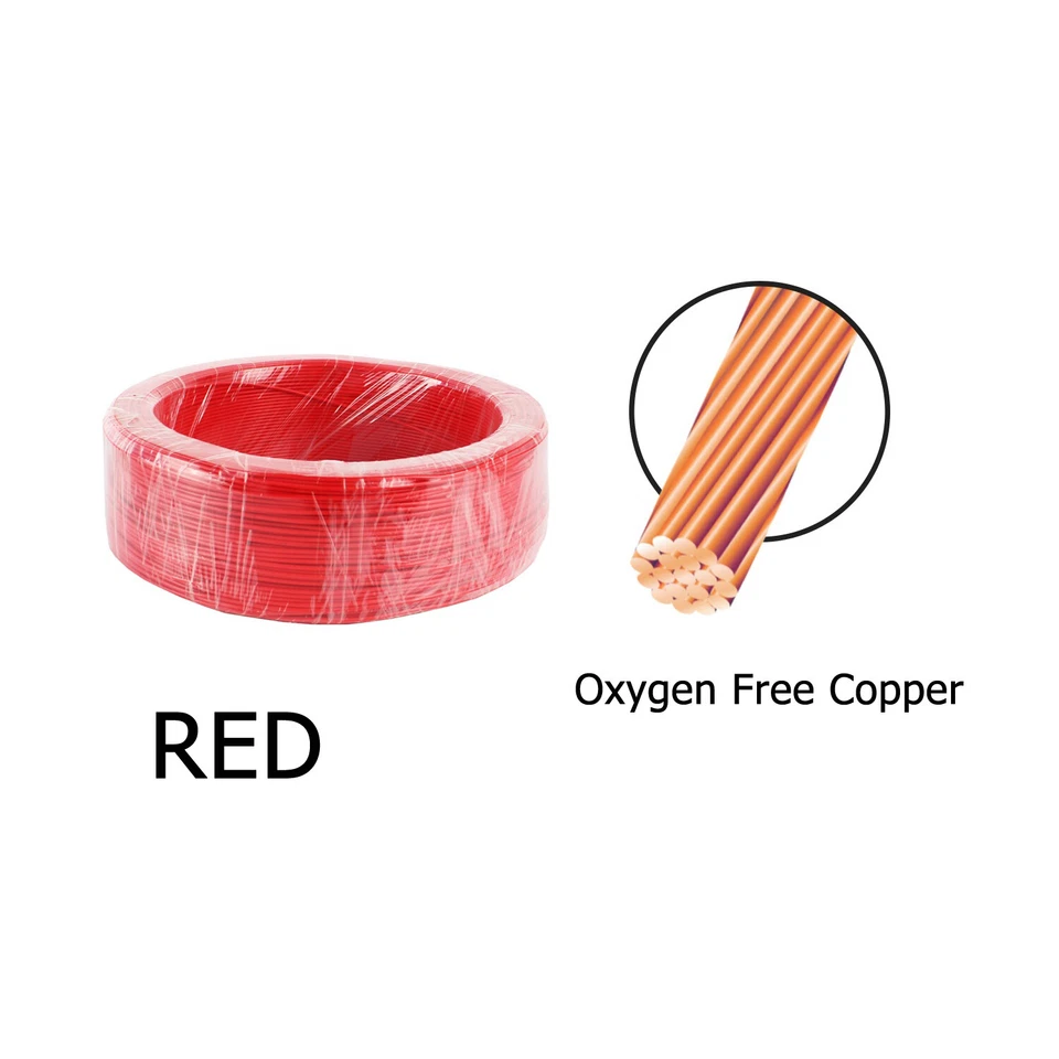 Lote de paquete surtido de cables de alimentación de cable primario de cobre puro calibre 8 10 12 14 16 18 Foto 4 de 4