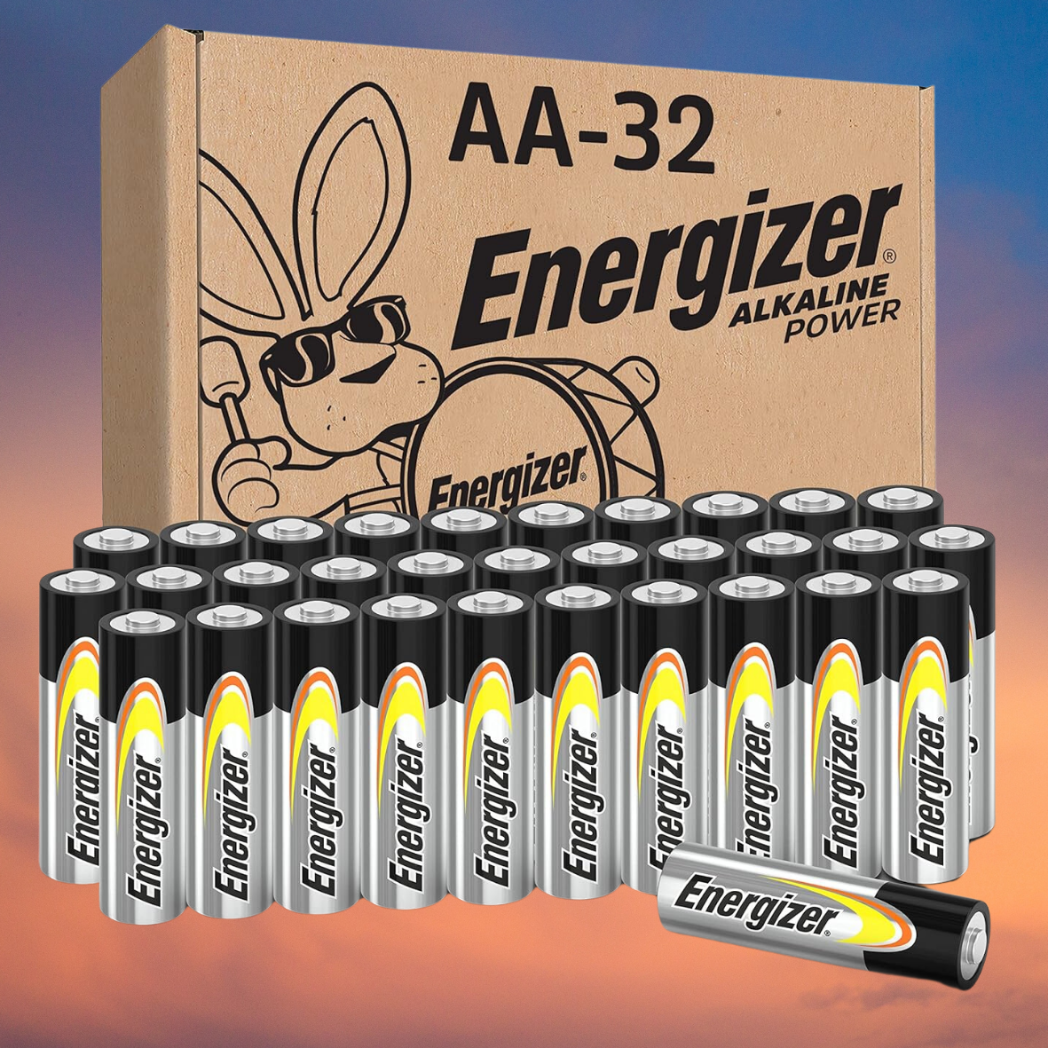 Energizer AA Batteries, Alkaline Power Double A Battery Alkaline, 32 Count-image