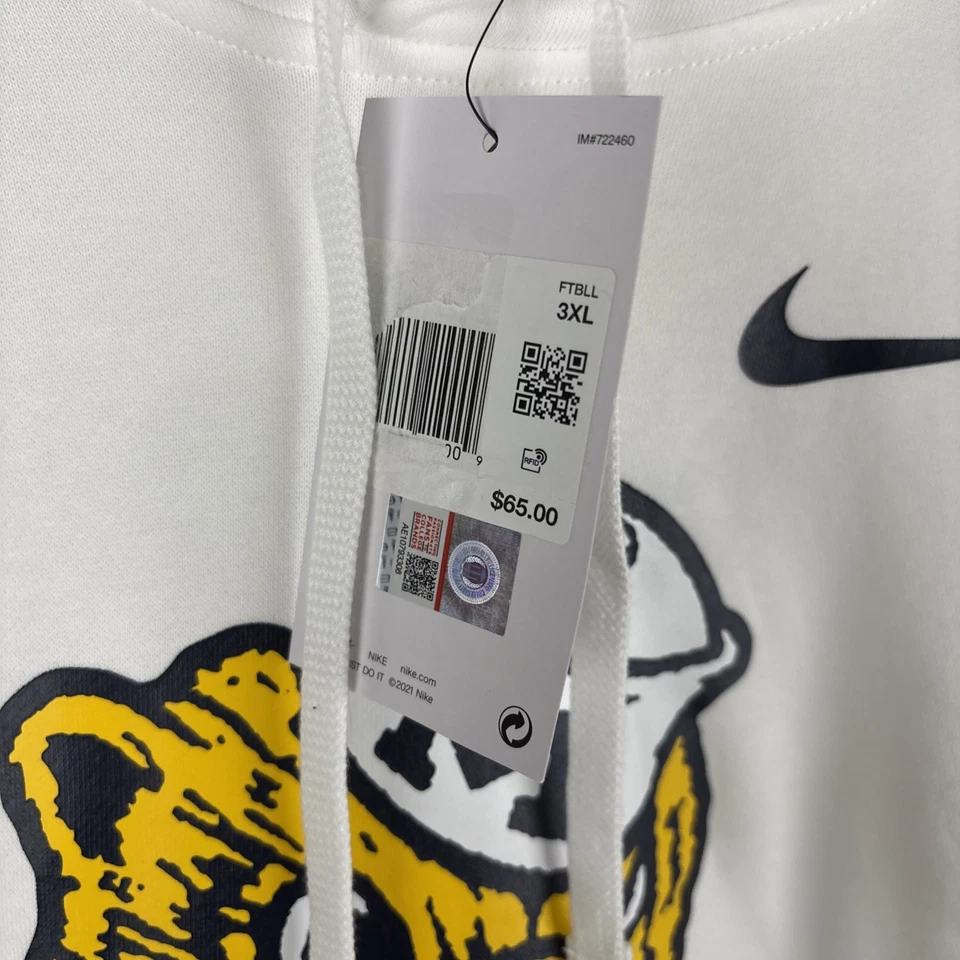 Nike Michigan Wolverines Legacy Logo Club Fleece Pullover Hoodie Size 3XL NWT - image 4 of 4