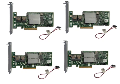 LOT 4X Dell Perc H200 047MCV 6Gb/s PCI-E SAS SATA RAID Controller Card PCI-E