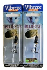 (2) Blue Fox Vibrax Spinners Size 2 3/16 oz C...