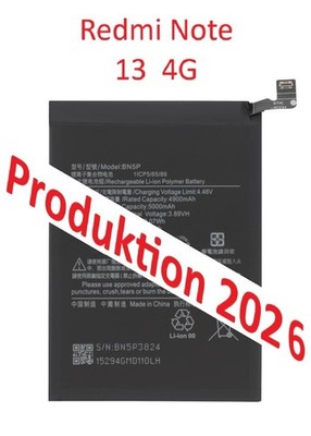 Redmi Note 13 4G Akku BN5P Hohe Kapazität frisch produziert Batterie 5000 mAh