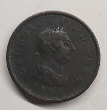 1806 King George III One Penny Coin - Great Britain