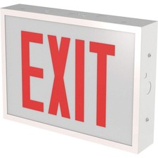 Letrero de salida LITHONIA LIGHTING TCE RG EL M4, LED, rojo/verde, 12" D, 8-7/8" H 811D18