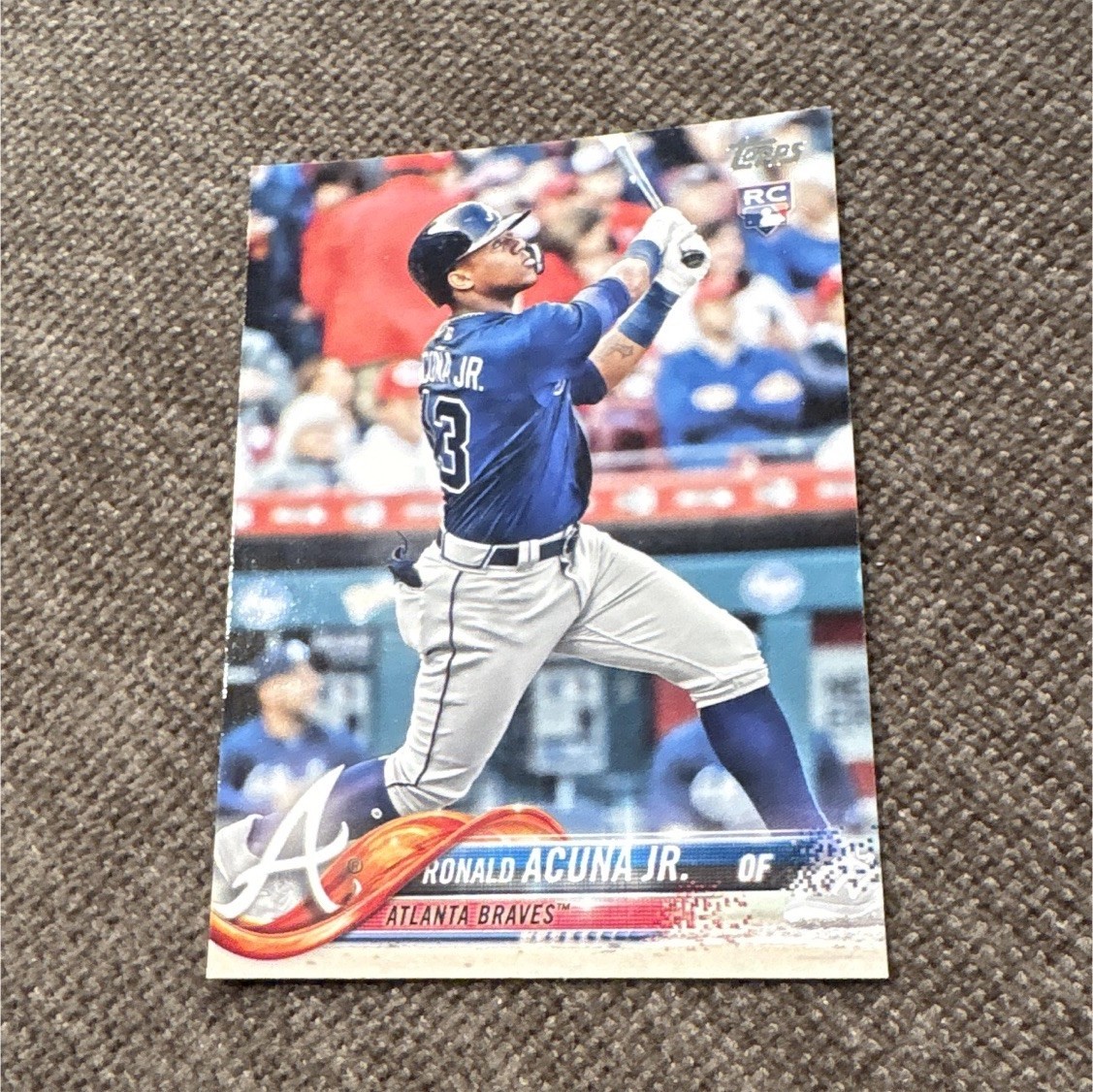 Topps 2018 Series 2 Ronald Acuna Jr. Atlanta Braves Rookie Card #698
