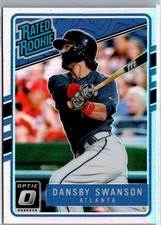 2017 Donruss Optic Dansby Swanson Rated Rookie Holo Prizm #33 - Atlanta Braves 