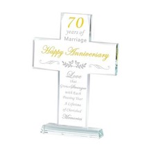 70th Anniversary Wedding Gifts for Men Women Happy Marriage for Anniv-70