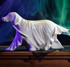 Cracker Barrel 2025 HALLOWEEN Ghost Dog Figurine White Statue Decor New In Hand